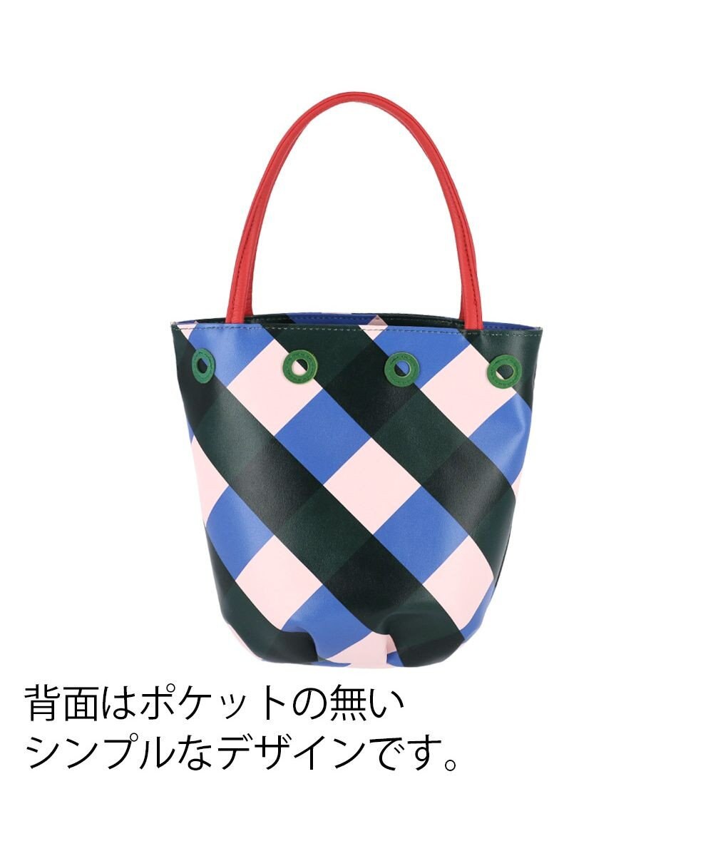 tsumori chisato CARRY くもネコチェック ハンドバッグ ミニバッグ 