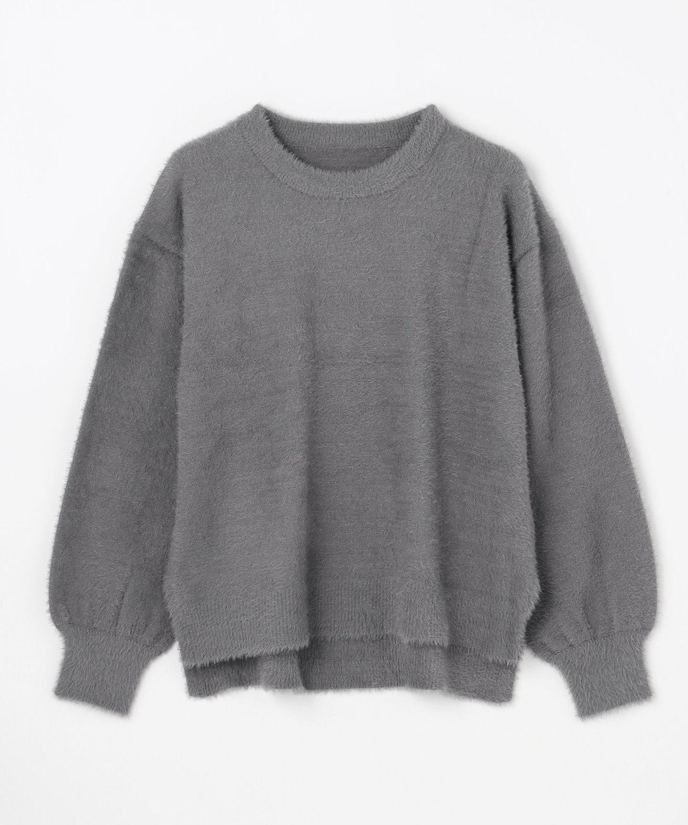 ANY L ショートシャギープルオーバーニット 