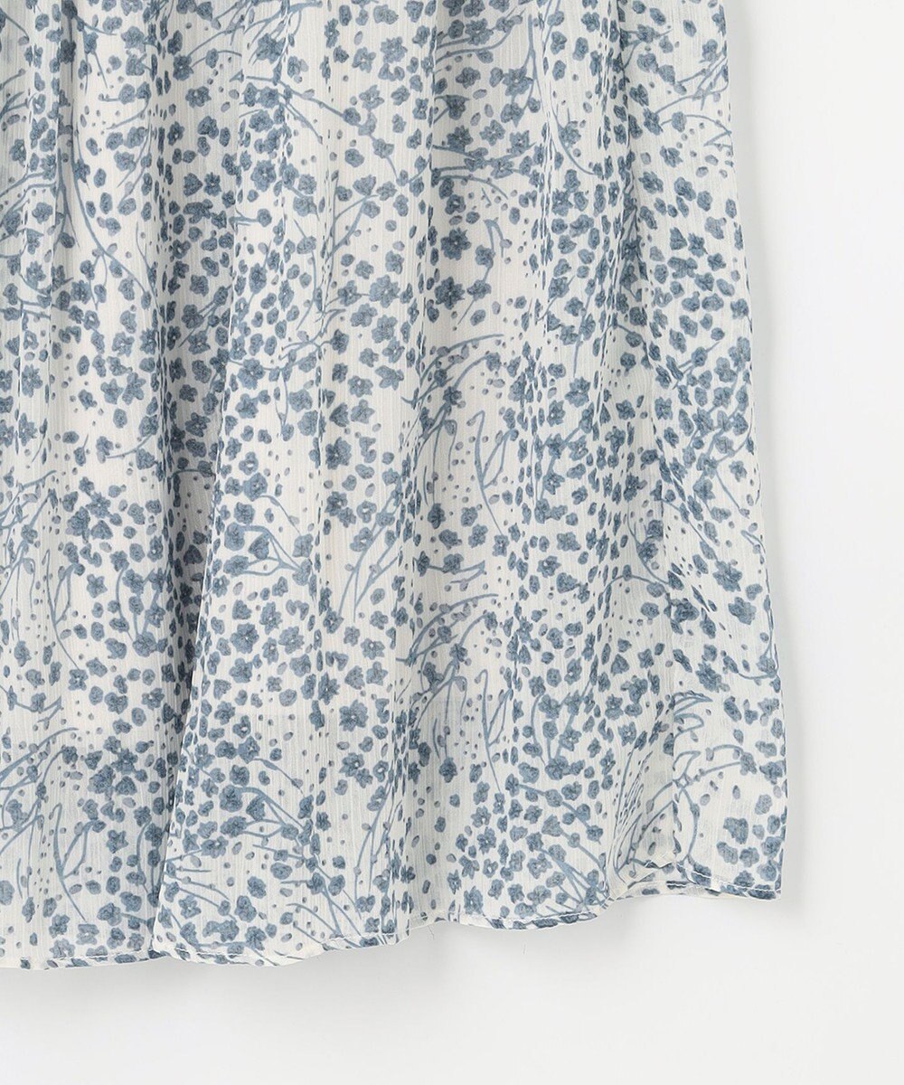 ANY SIS 【2SET】タックスリーブ トップス × フラワープリント スカート 