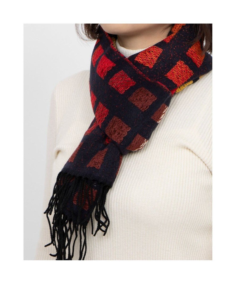 UNBILLION カシュネ cache nez / ブロックグラデーションマフラー 