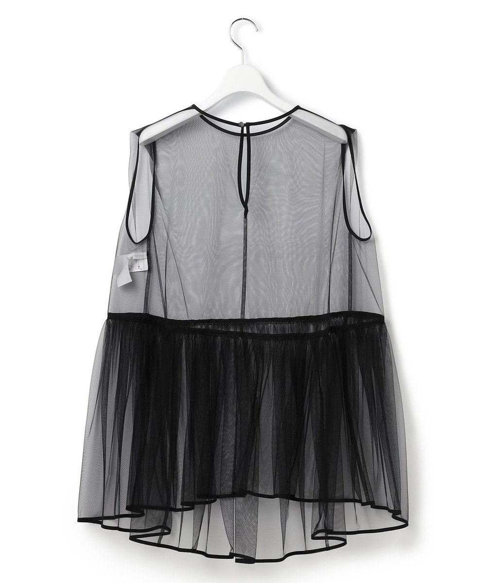 23区 【GOLD LABEL/見上愛さん着用】チュール ペプラムブラウス 