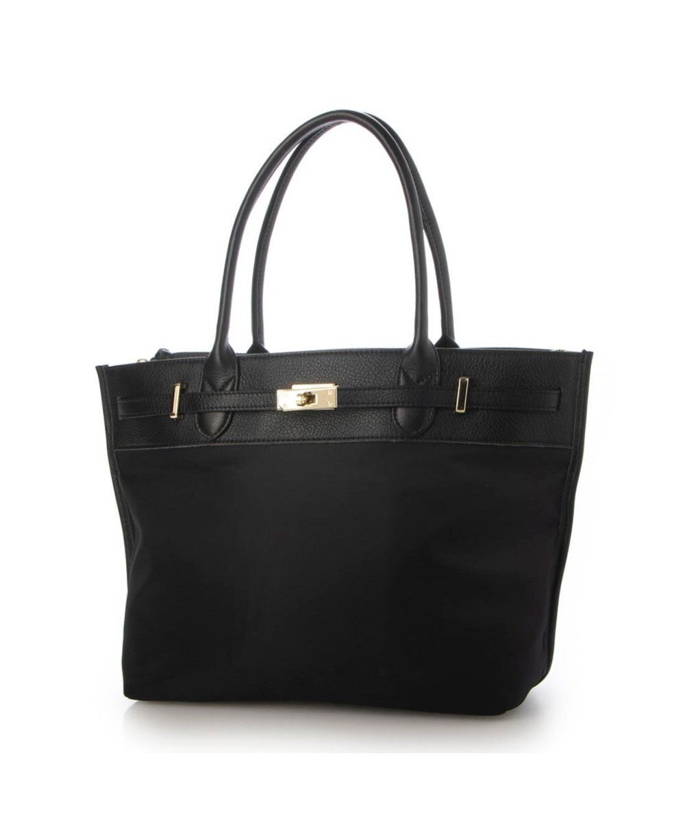 UNBILLION 【テレビ ドラマ着用アイテム】ペルケ perche / ナイロン牛革ヒネリ金具トートバッグ 