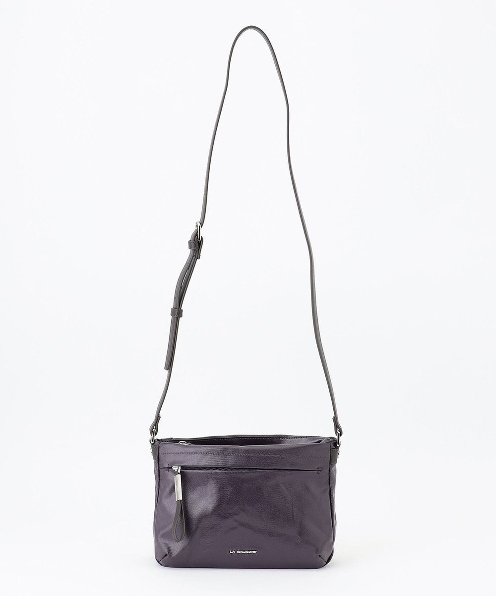 LA BAGAGERIE コーティングキャンバス ミニショルダーバッグ 