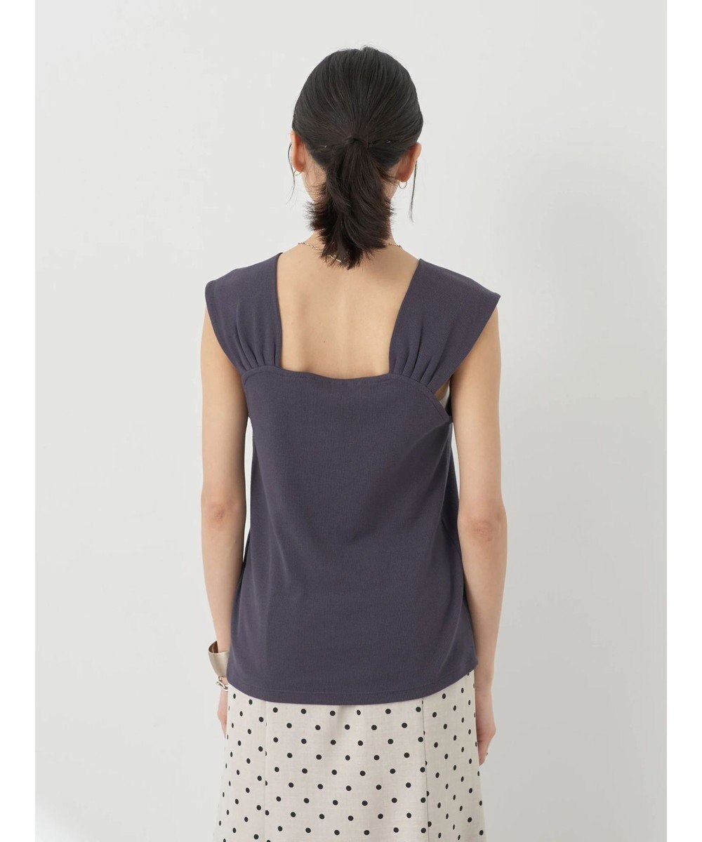 earth music&ecology リブフレンチタンクトップ 