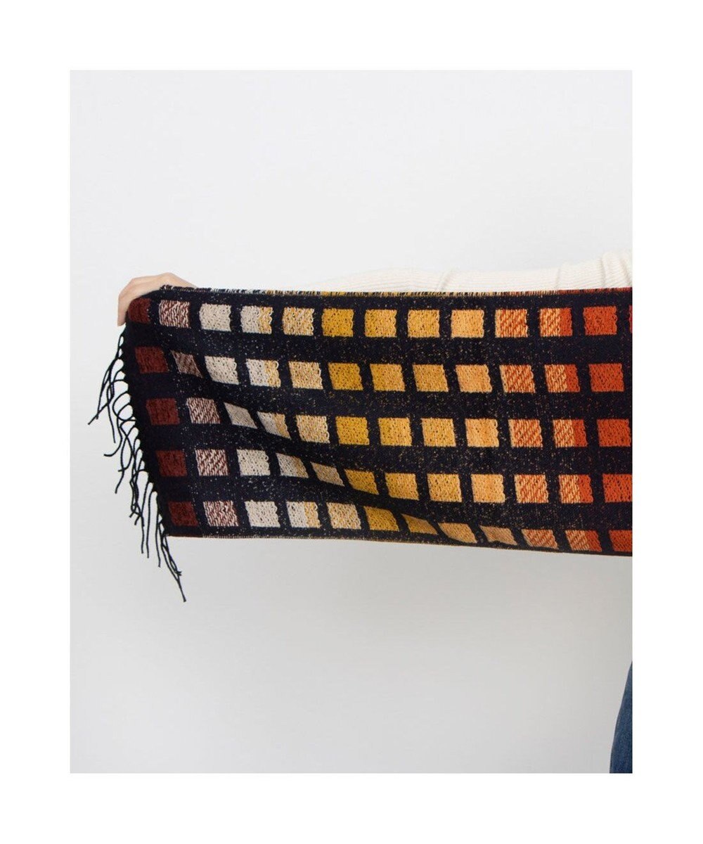 UNBILLION カシュネ cache nez / ブロックグラデーションマフラー 