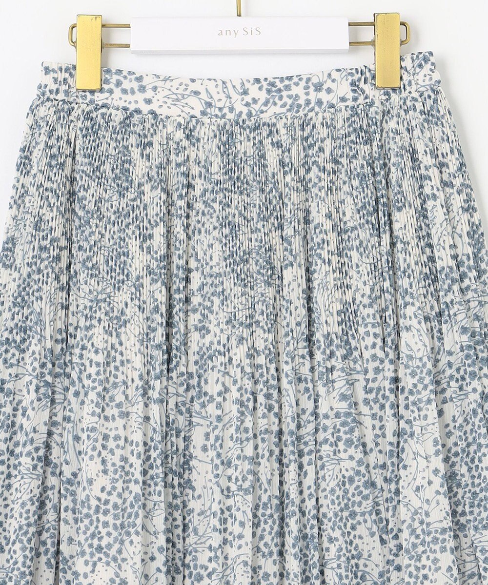 ANY SIS L 【2SET】タックスリーブ トップス × フラワープリント スカート 