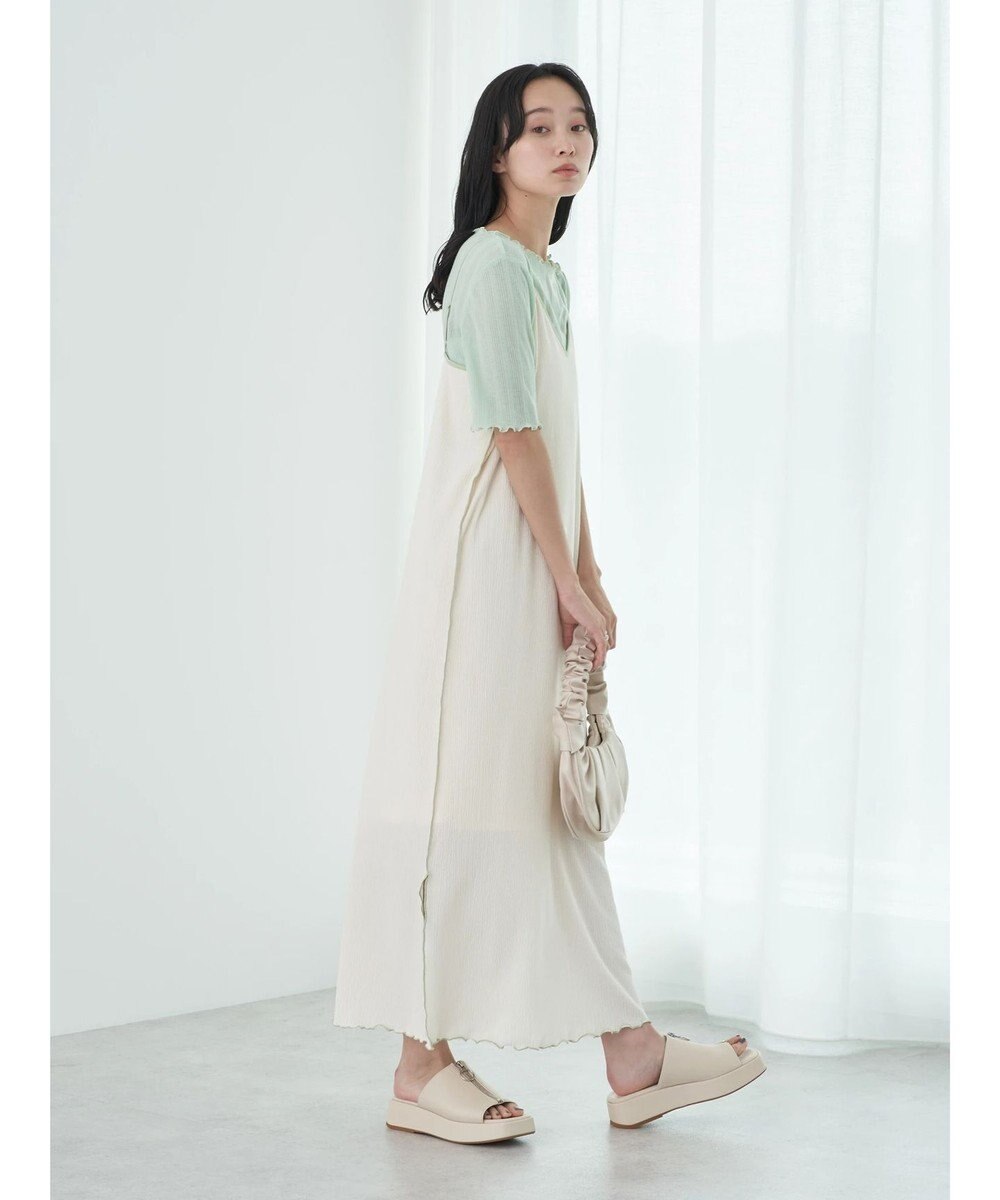 earth music&ecology ＳＥＴ２点配色キャミワンピース＋メローインナー 