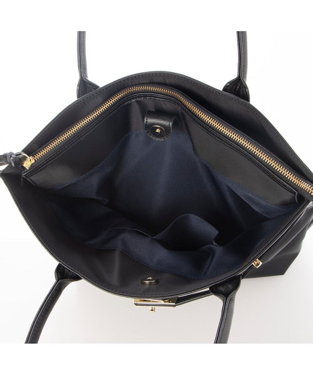 UNBILLION 【テレビ ドラマ着用アイテム】ペルケ perche / ナイロン牛革ヒネリ金具トートバッグ 