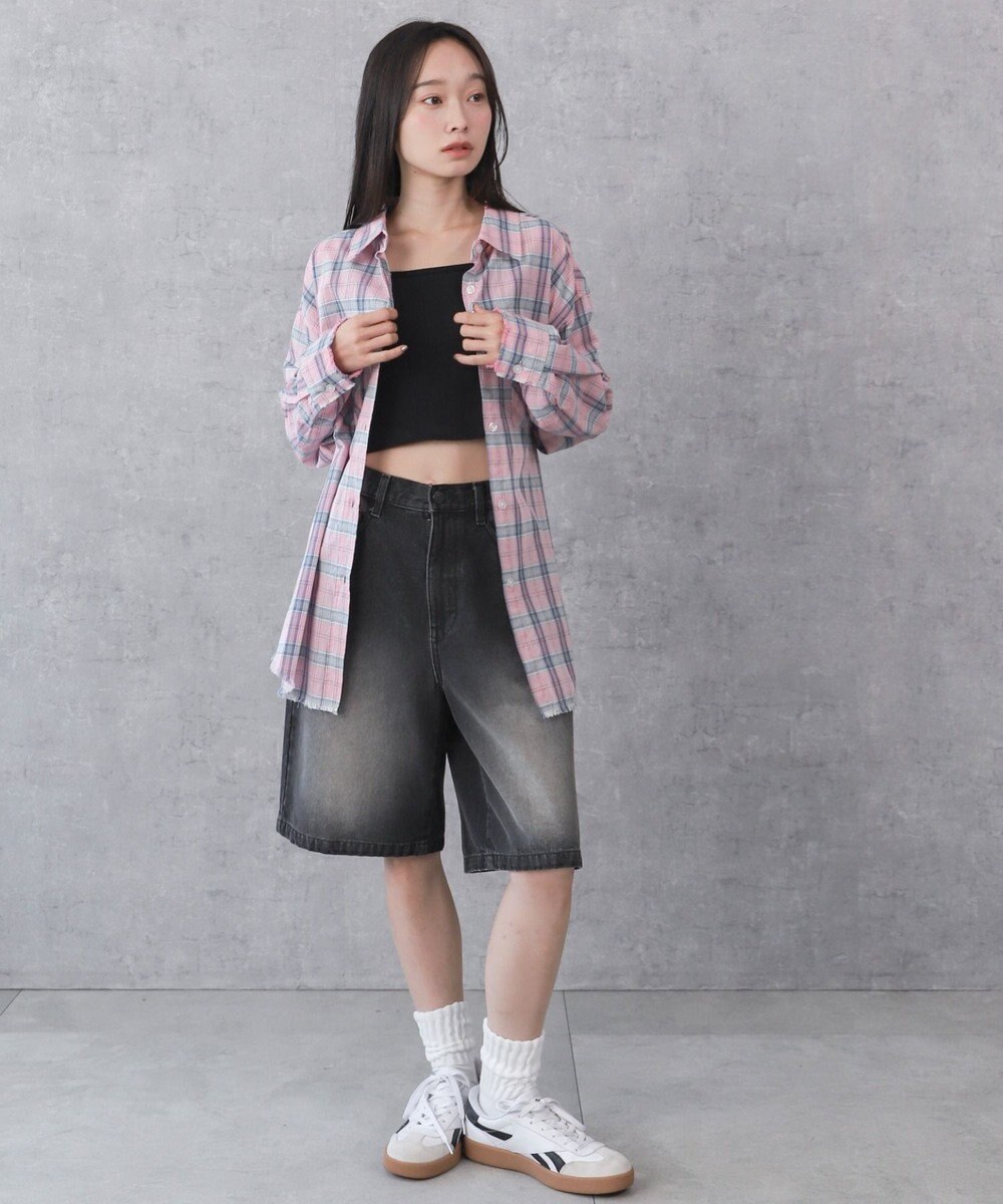 WEGO チェックBIGシャツ 