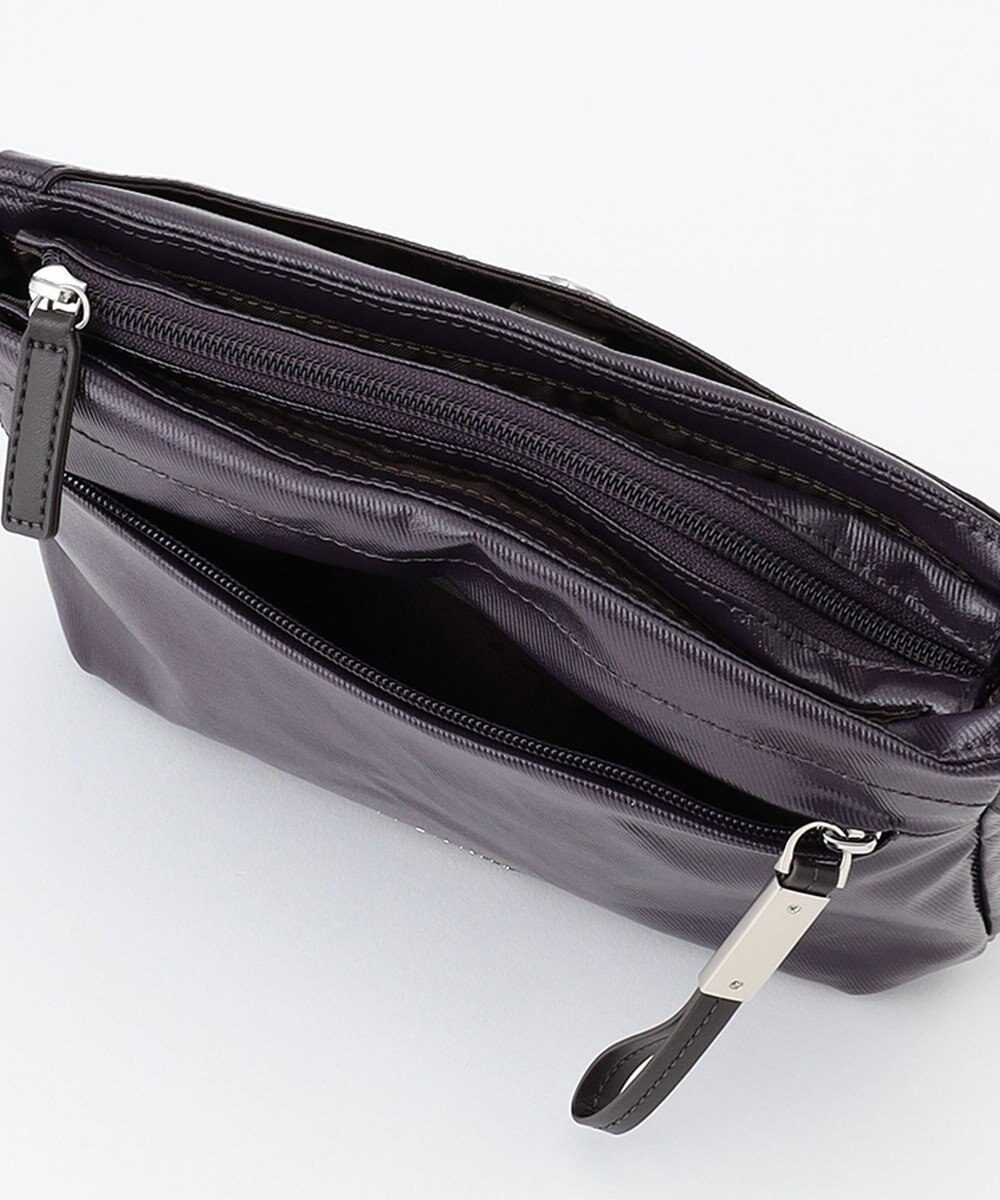 LA BAGAGERIE コーティングキャンバス ミニショルダーバッグ 