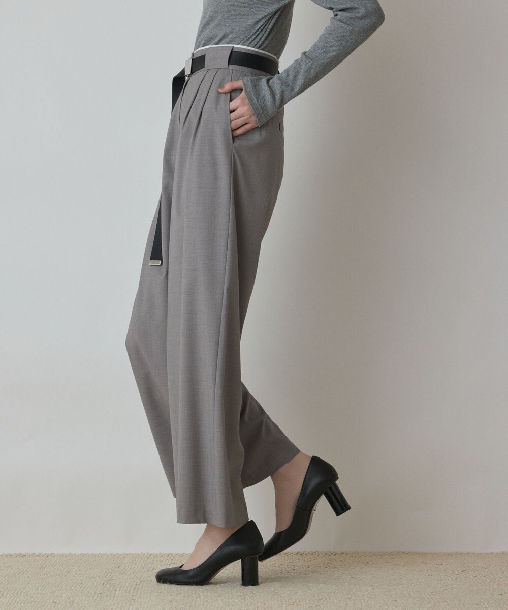 GRACE CONTINENTAL タックワイドパンツ 
