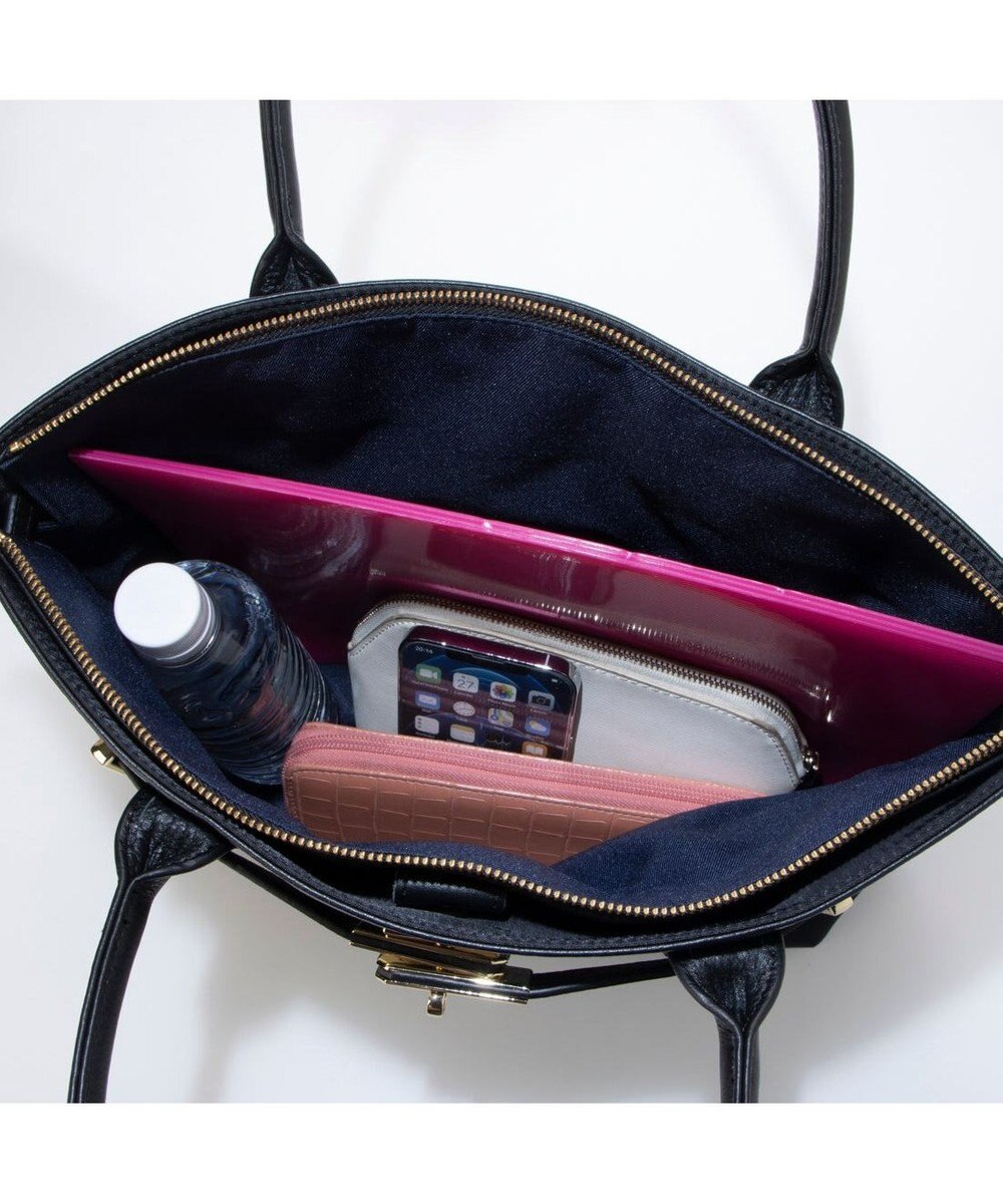 UNBILLION 【テレビ ドラマ着用アイテム】ペルケ perche / ナイロン牛革ヒネリ金具トートバッグ 