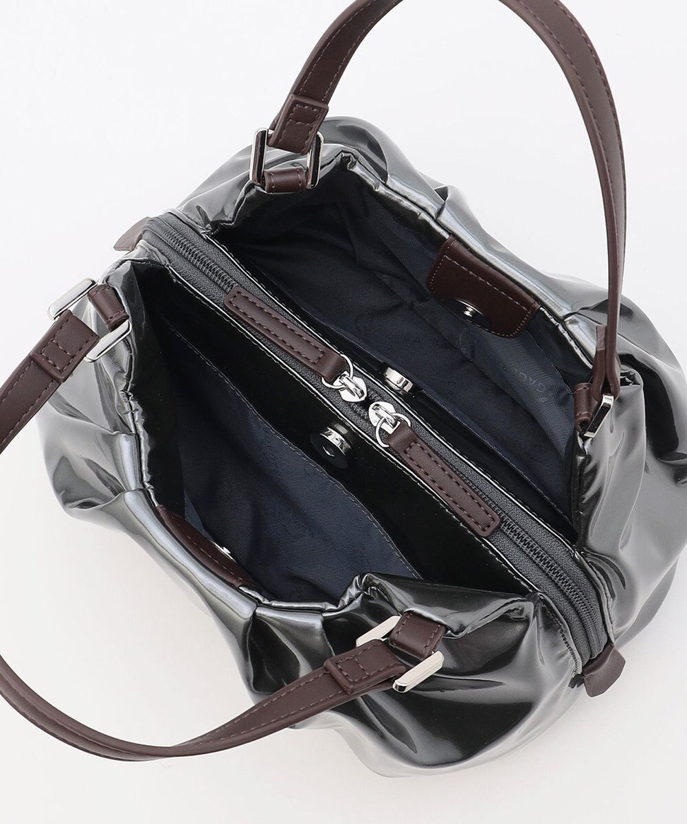 LA BAGAGERIE ソフトエナメル2WAYハンドバッグ Sサイズ 