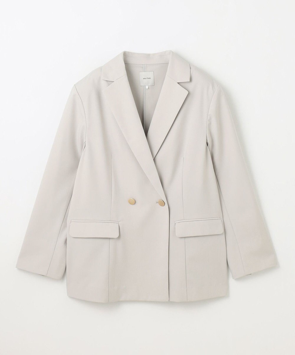 ANY L 【セットアップ着用可】イージーケアライトストレッチダブルジャケット 