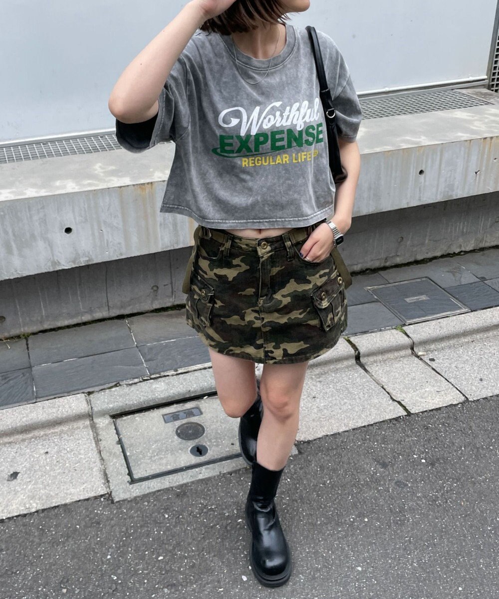 WEGO ヴィンテージウォッシュショートT 