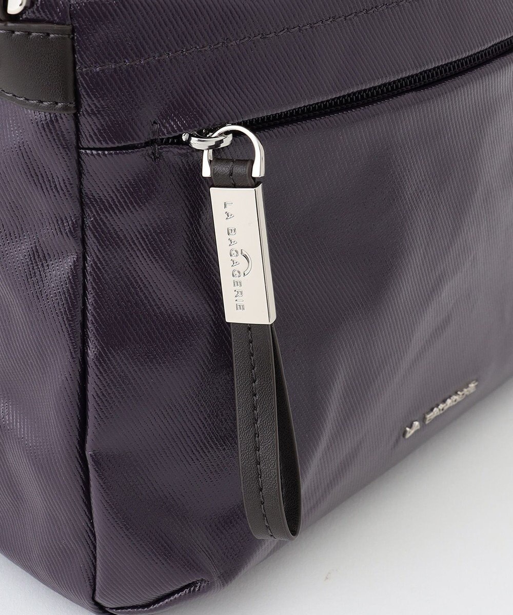 LA BAGAGERIE コーティングキャンバス ミニショルダーバッグ 