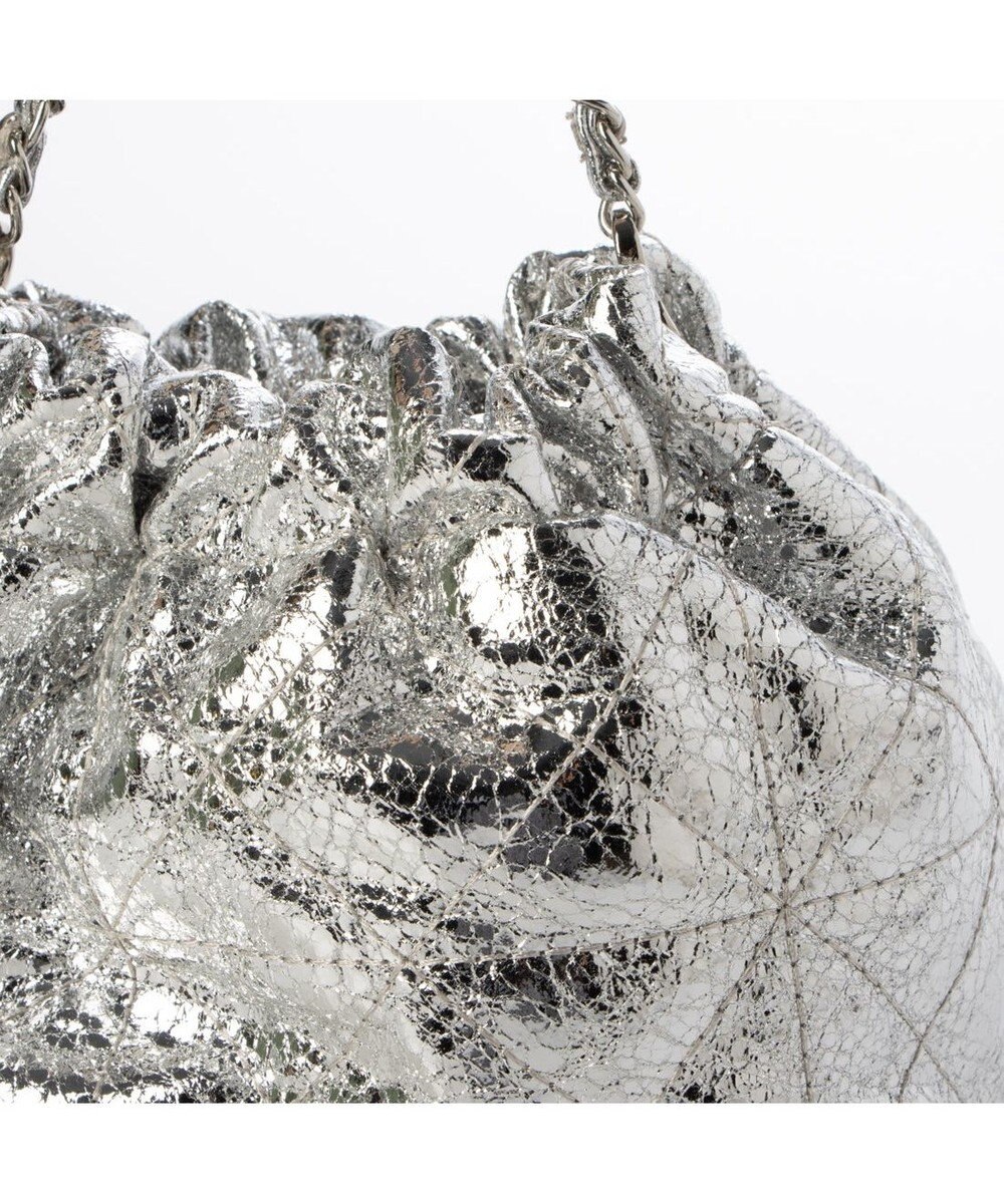 UNBILLION カシュカシュ cachecache / 口元ギャザーメタリックキルトミニショルダー 