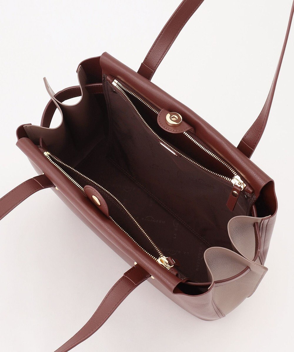 LA BAGAGERIE コンビカラーA4トートバッグ 