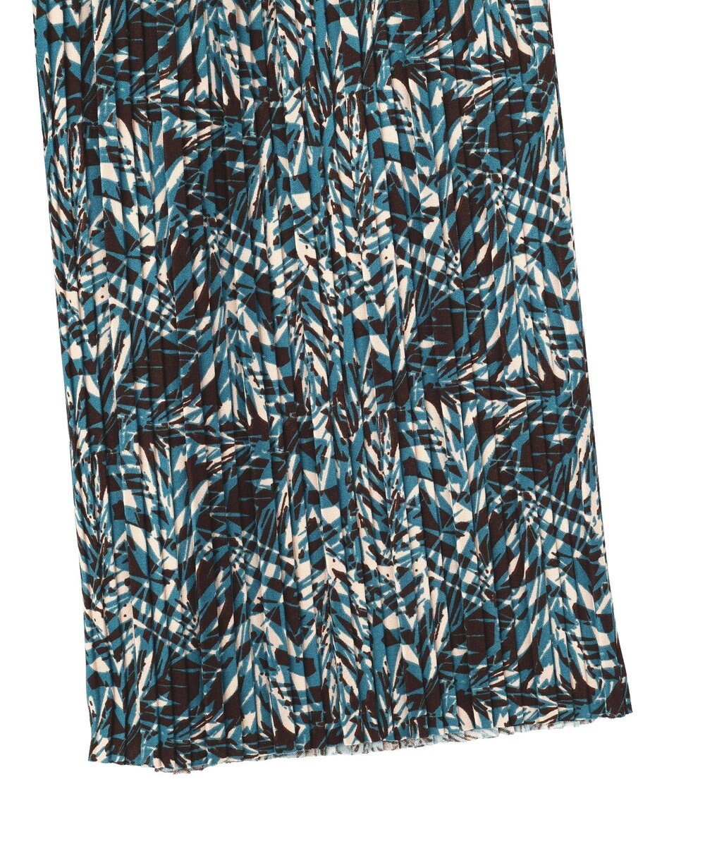 Green Parks セルフカットプリーツ柄パンツ 