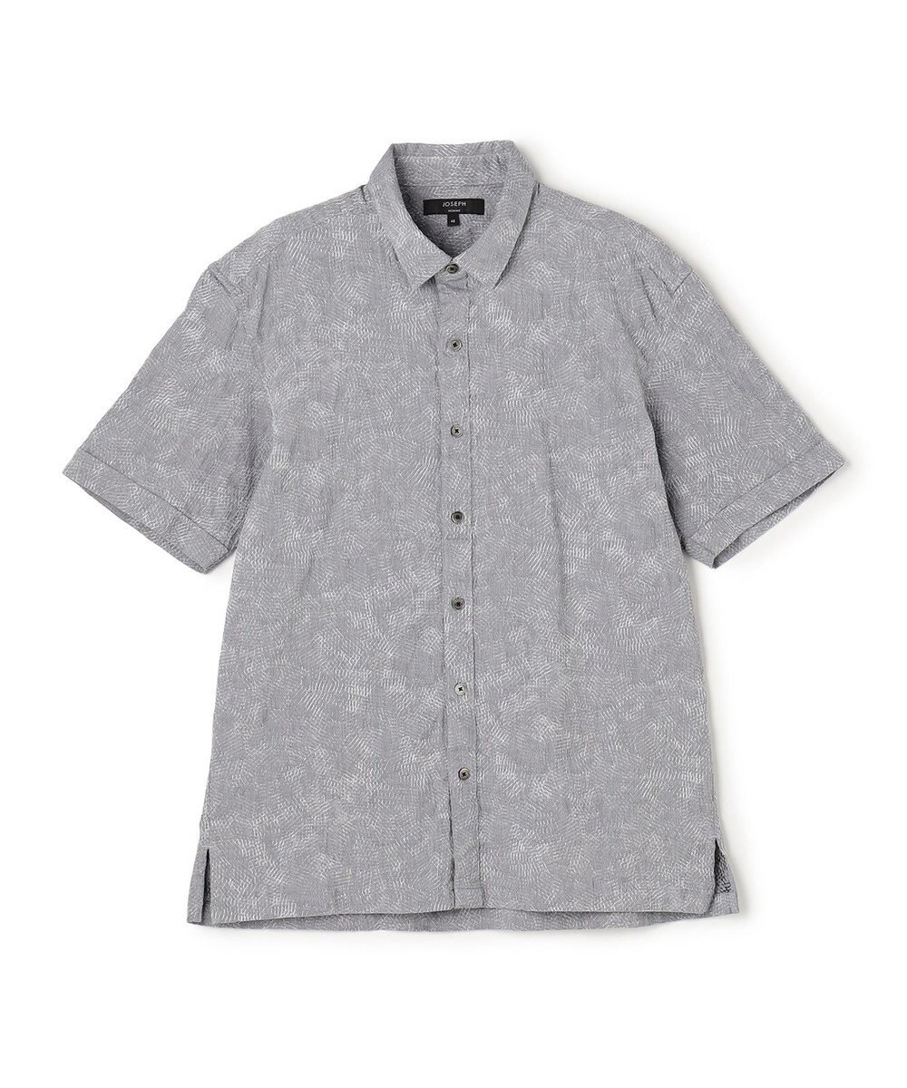 JOSEPH HOMME 【新型】アブストラクトジャガードストレッチ 　レギュラーカラー半袖シャツ 
