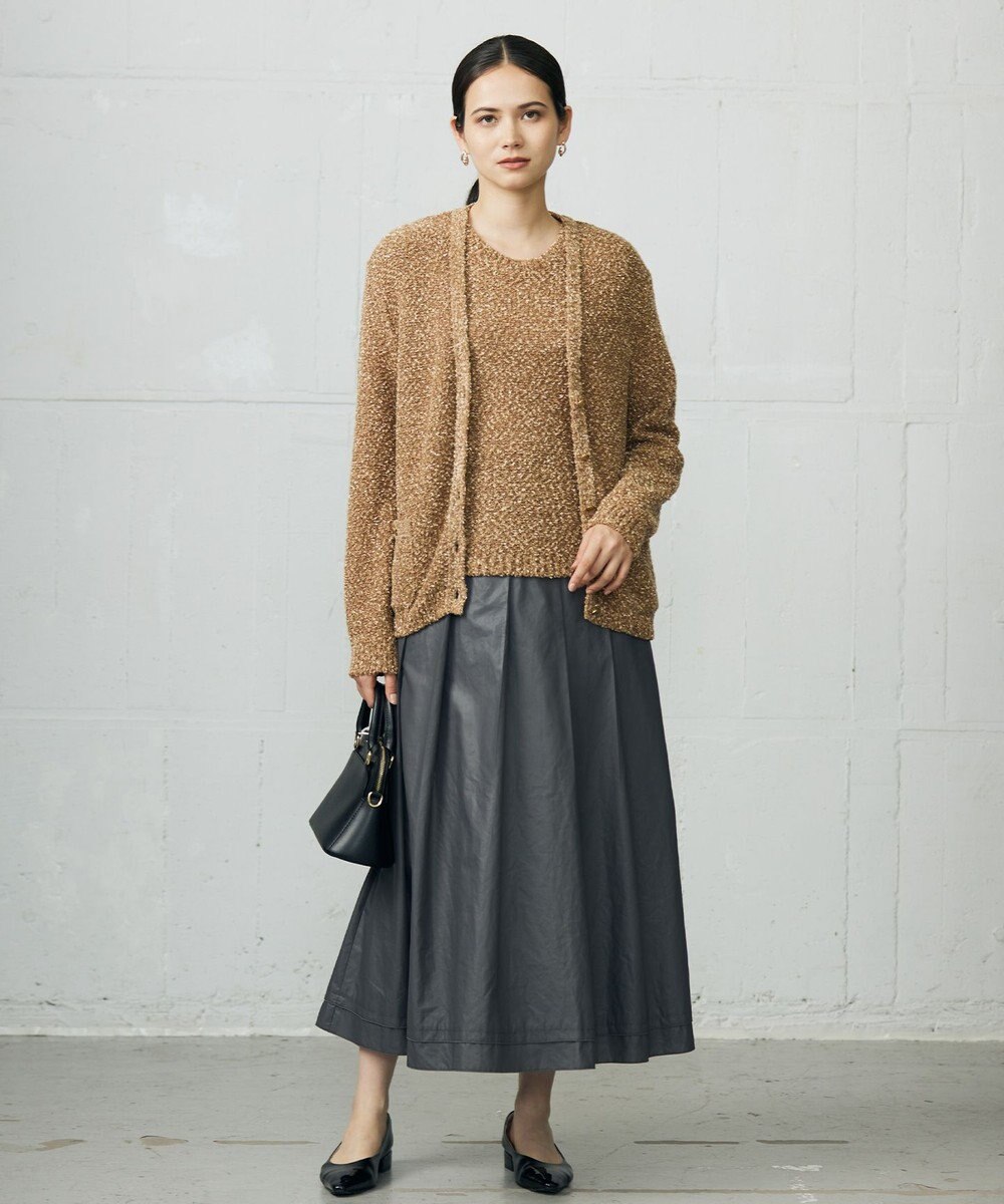 自由区 L 【カタログ掲載】ラメファンシーツイードニット ベスト 