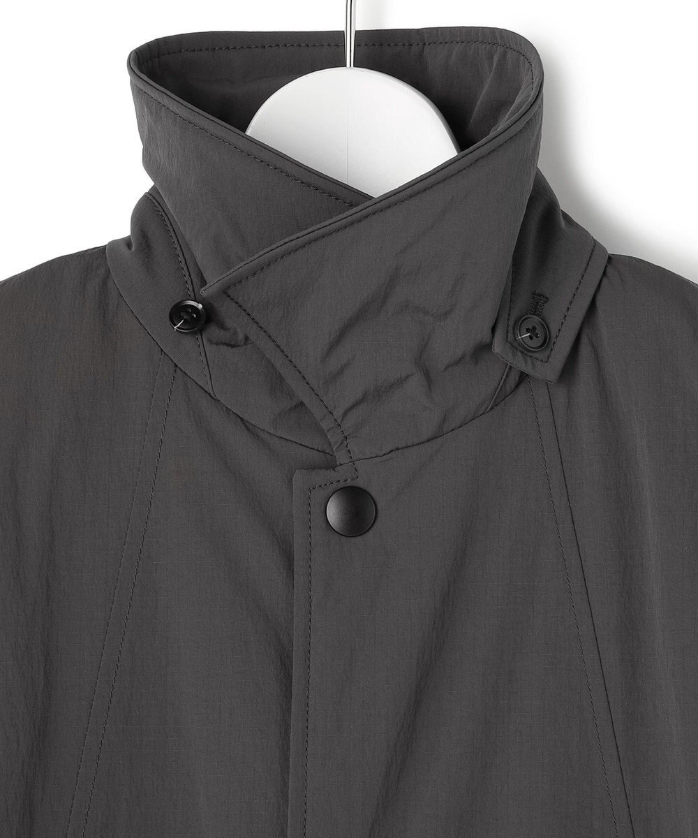 J.PRESS YORK STREET 【WOMEN】パデットリップストップ ステンカラーコート 