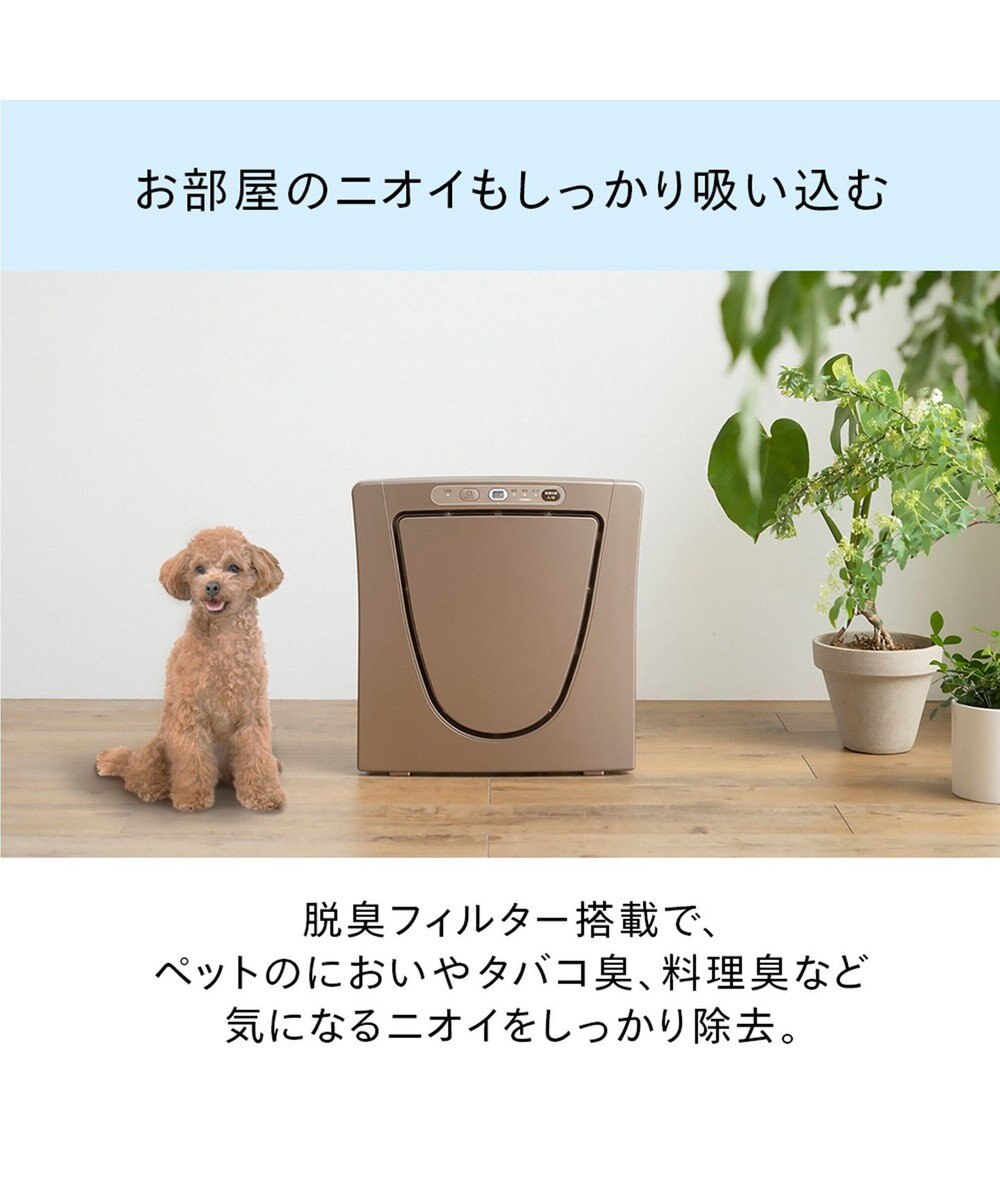 YAMATO テーブル＆キッチン 【TWINBIRD】HEPAフィルター空気清浄機  メタリックベージュ  AC-5943VO 