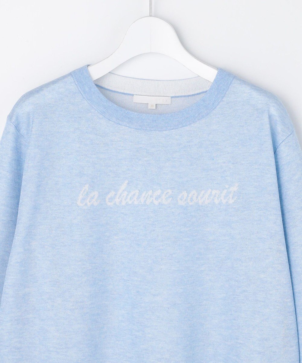 自由区 L グラフィックジャカード ニット 