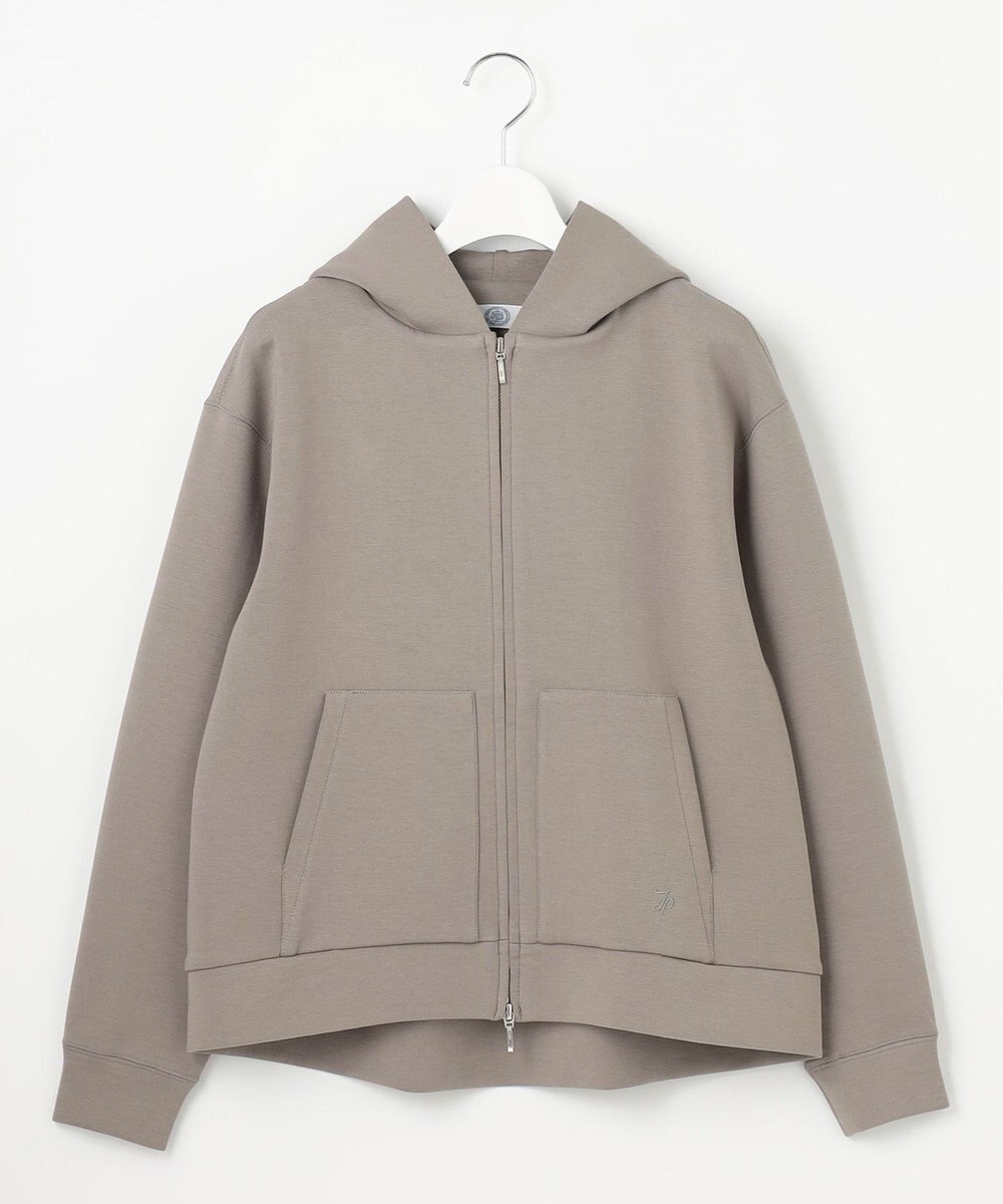 J.PRESS LADIES L ダンボール ジップアップ パーカー 