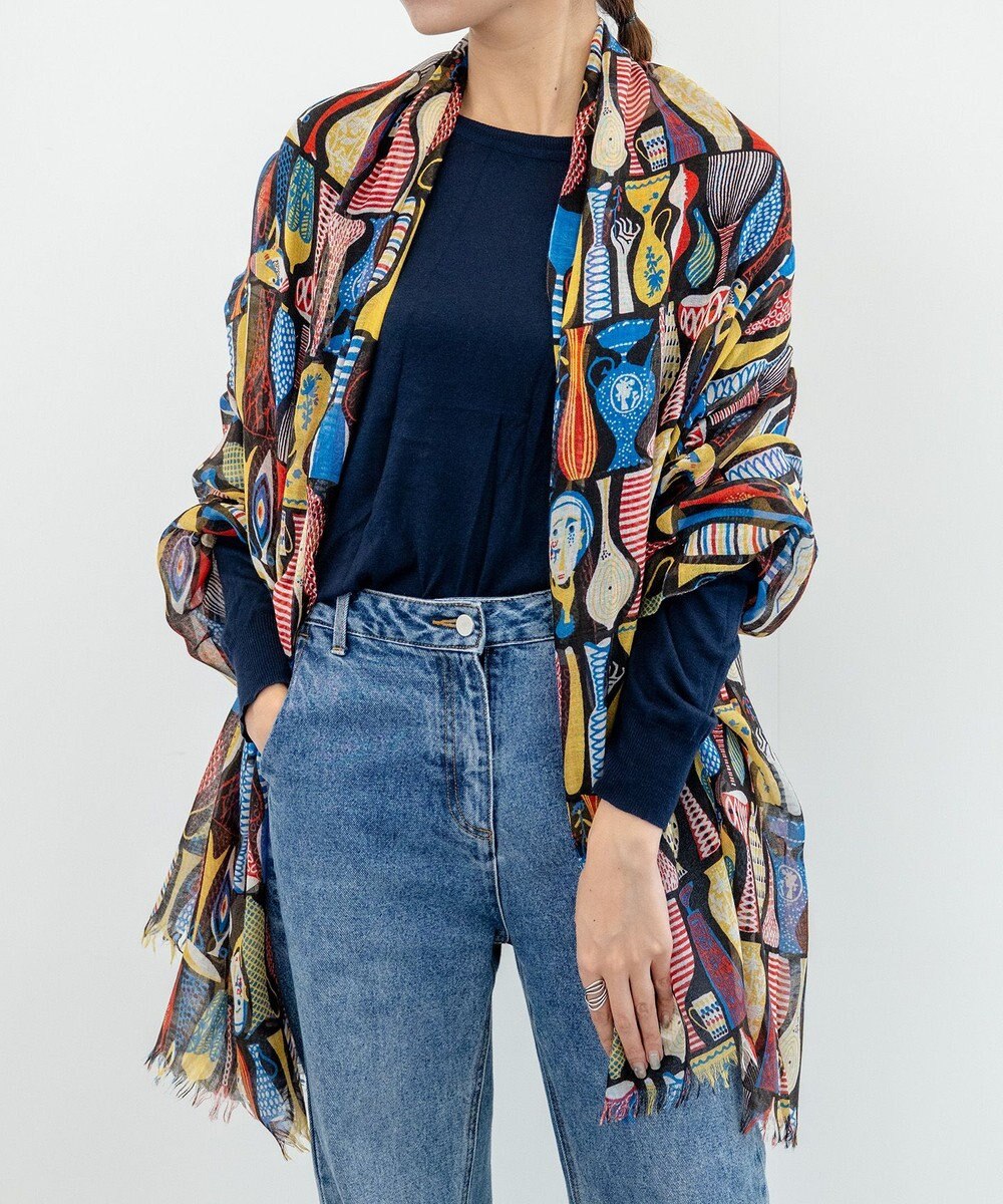 muto スティグリンドベリ ポテリー シルクカシミヤストール 