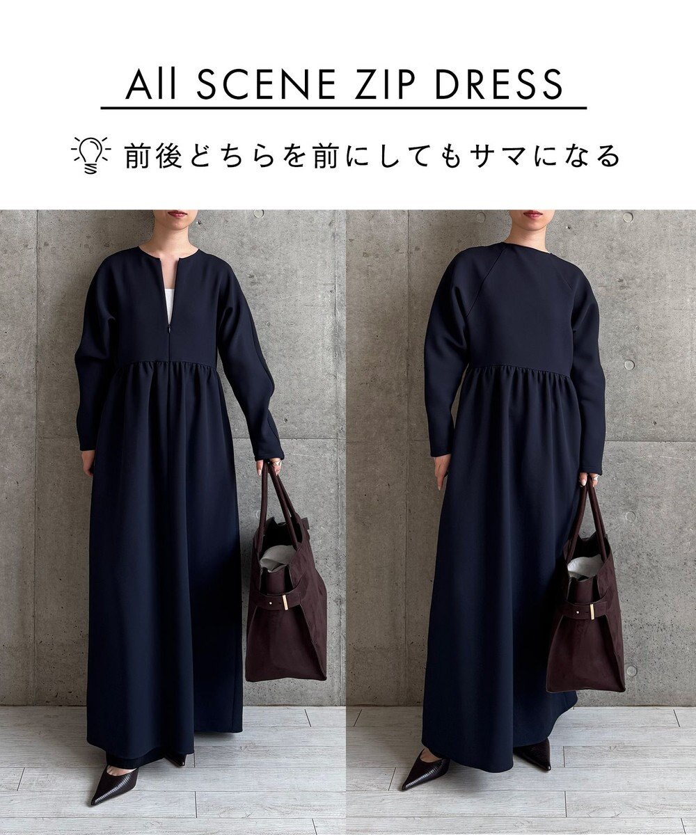 #Newans 【洗濯機可】オールシーンジップドレス 