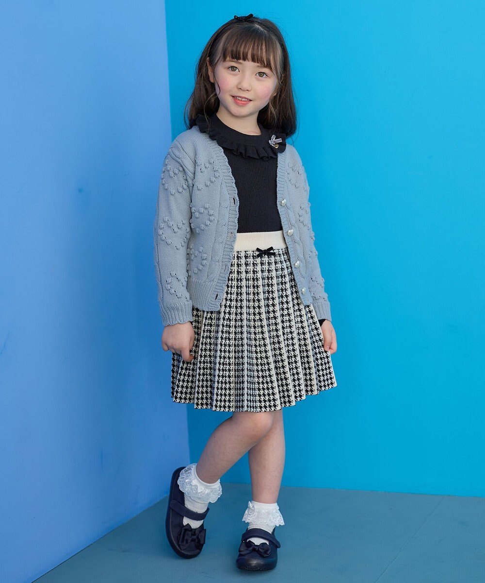 ANY KIDS ハート ニット カーディガン 