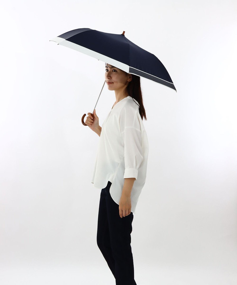 AURORA 【WEB限定】 晴雨兼用トップフラット折傘（バイカラー） 