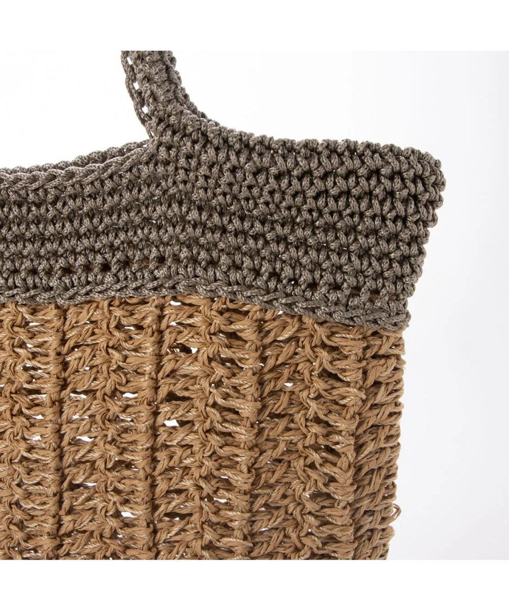 UNBILLION cachecache ペーパー切り替え横編みトートバッグ 