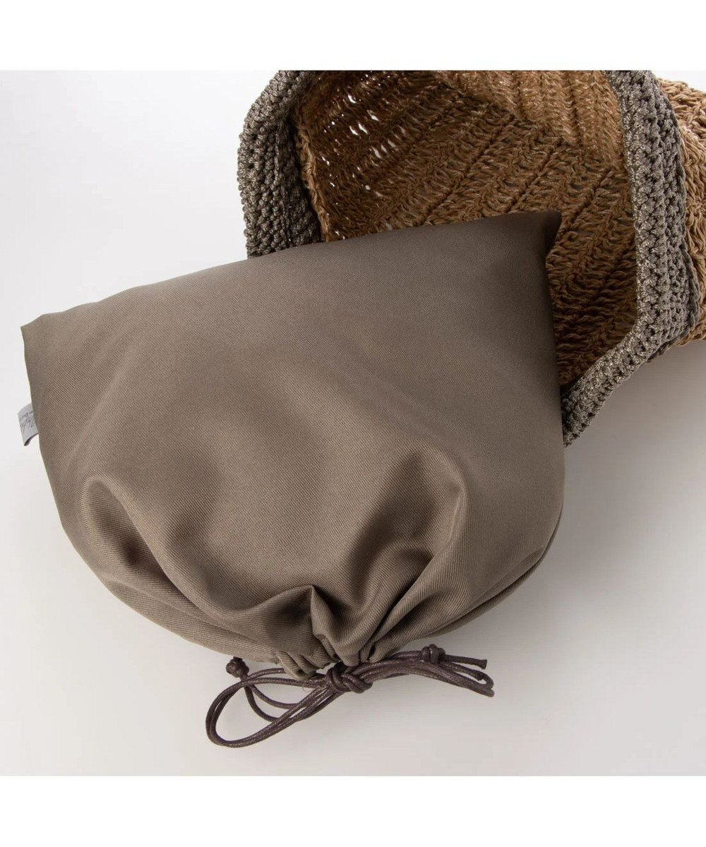 UNBILLION cachecache ペーパー切り替え横編みトートバッグ 