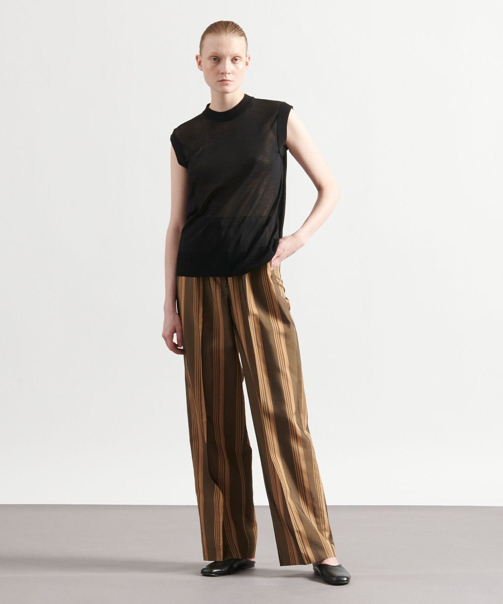 JOSEPH ビッグストライプ　キャロットトラウザーズ 