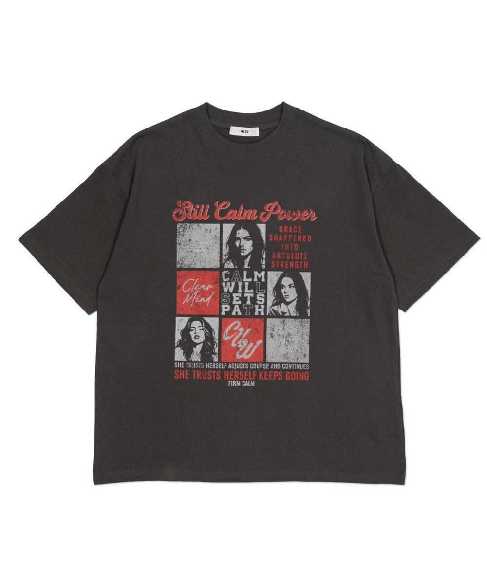 WEGO 【ユニセックス着用ITEM/SMLサイズ展開】アソートグラフィックBIG　T2（SS） 