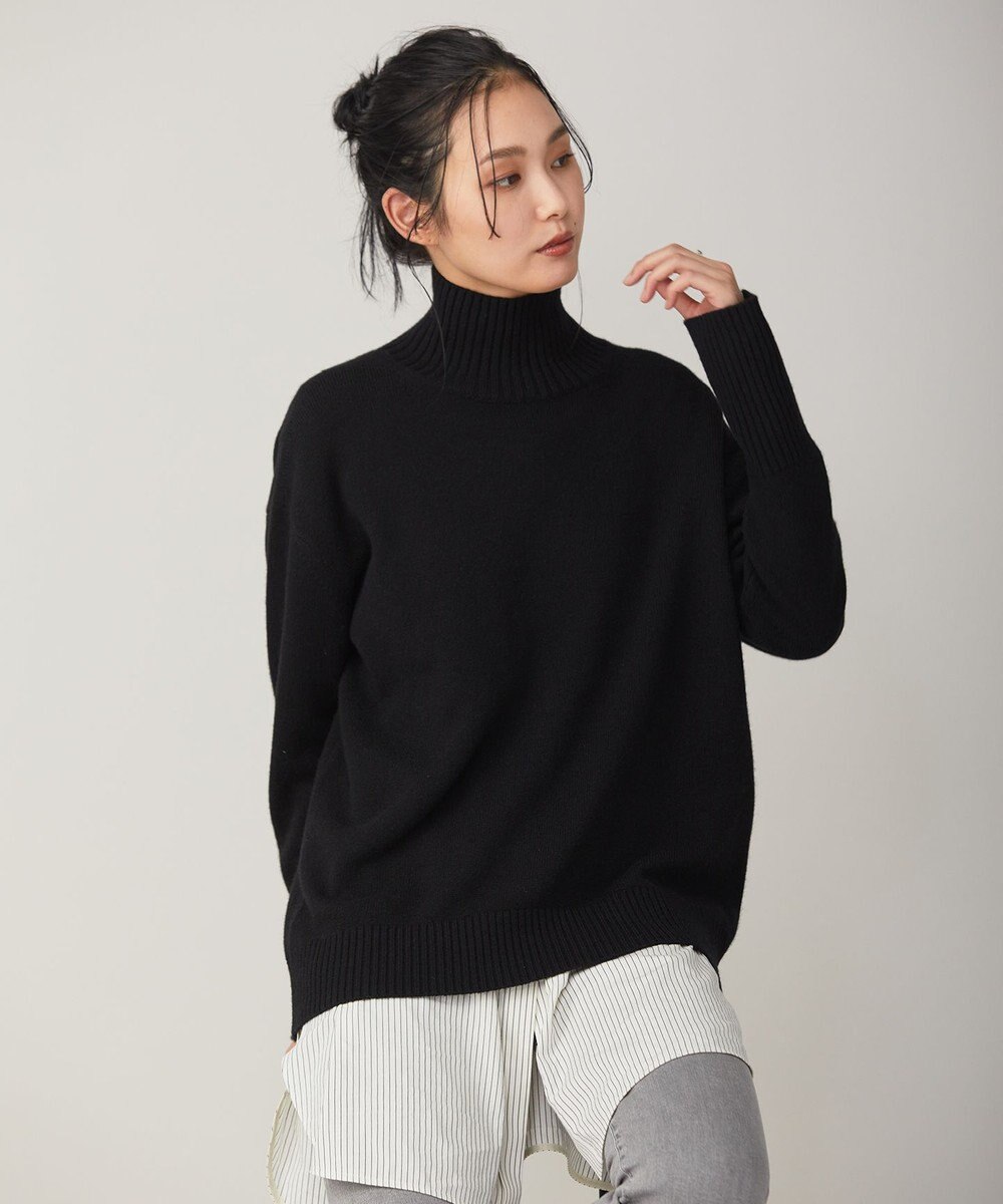 ICB 【新色追加・WEB限定カラーあり】 ソフトカシミヤミックス ハイネックニット 