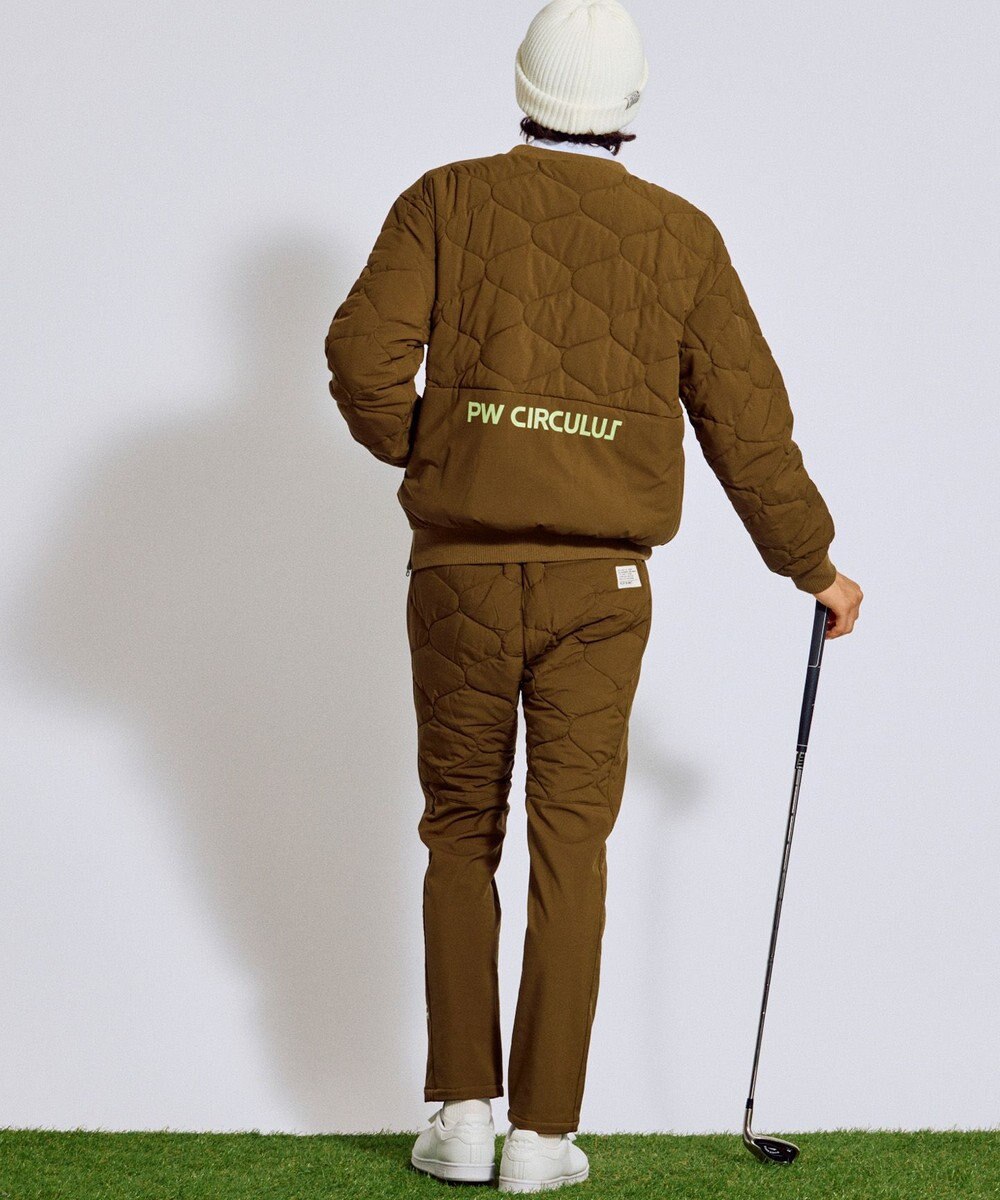PW CIRCULUS 【撥水加工 / ストレッチ】【MEN】キルティング中綿プルオーバー ゴルフ 
