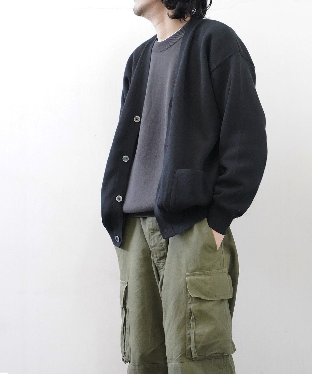 WHITE MAILS 【UNISEX】COTTON PAPER DOUBLE FACE カーディガン 