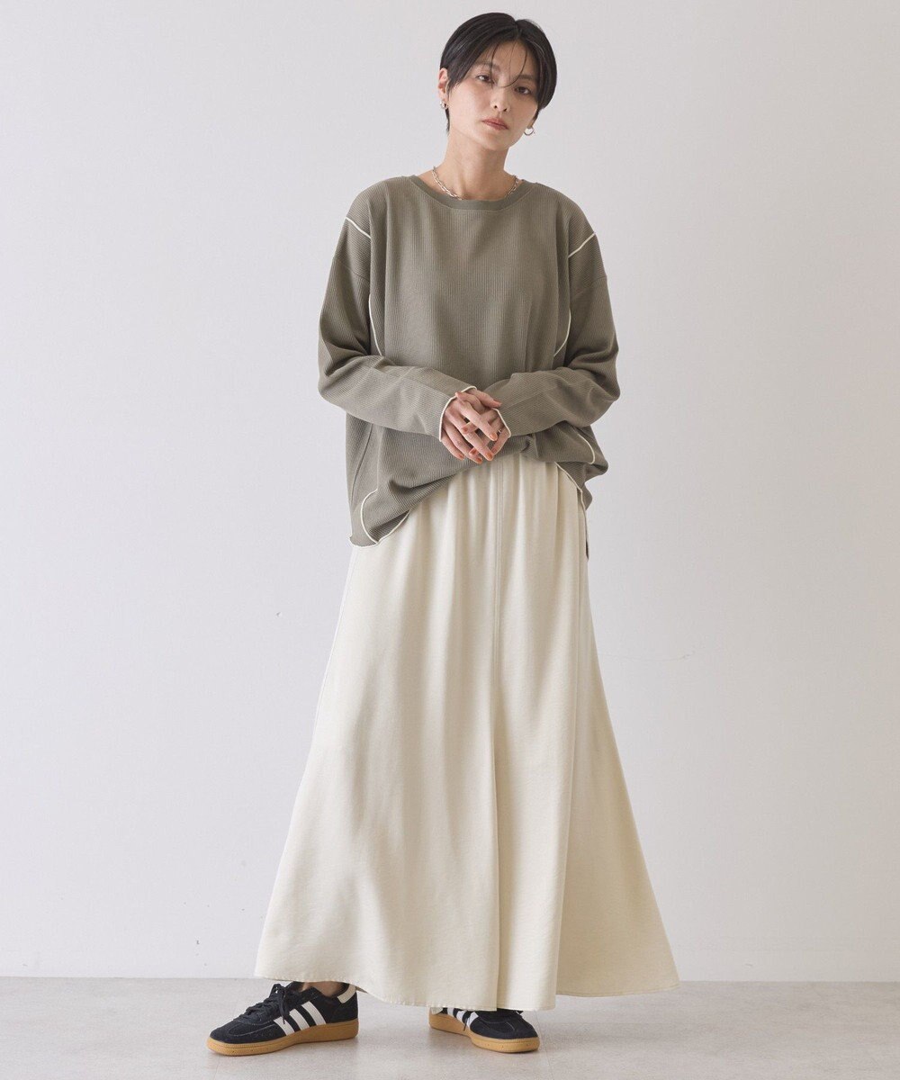 AMERICAN HOLIC 【WEB限定】ワッフル配色メロープルオーバー 