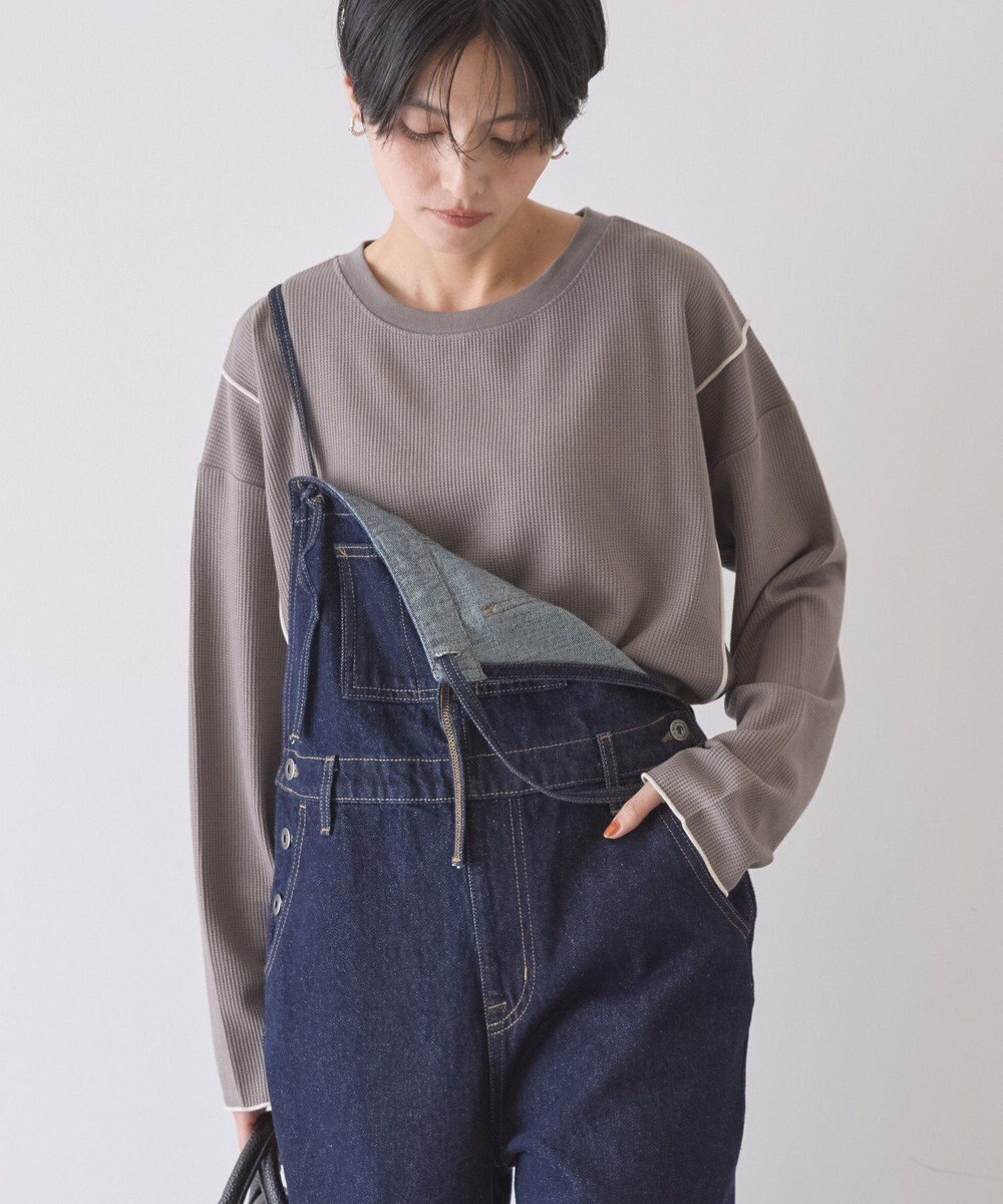 AMERICAN HOLIC 【WEB限定】ワッフル配色メロープルオーバー 