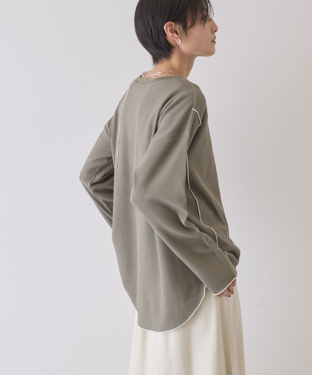 AMERICAN HOLIC 【WEB限定】ワッフル配色メロープルオーバー 