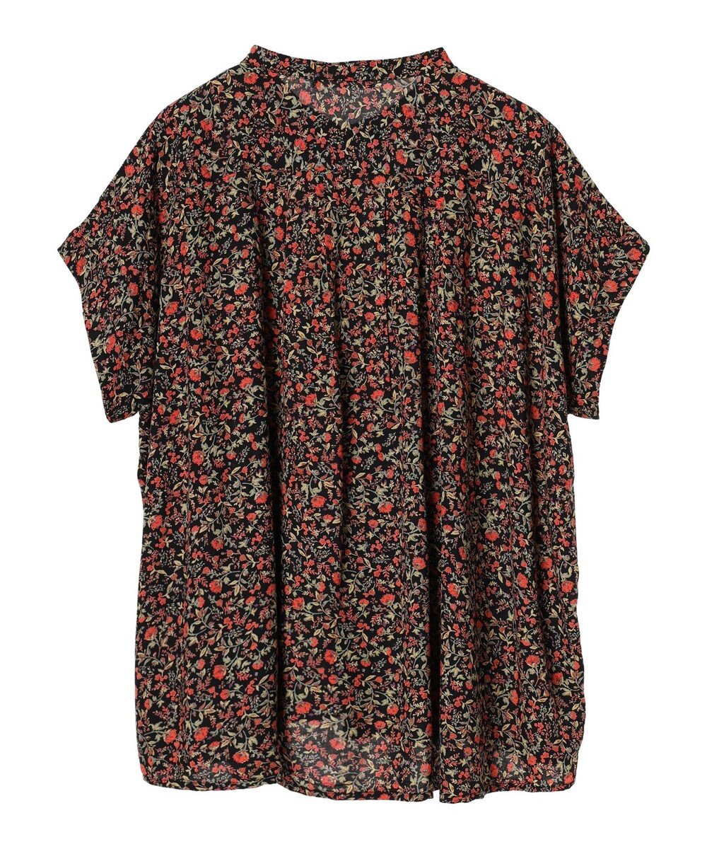 Green Parks アソート柄さらっとレーヨンブラウス 