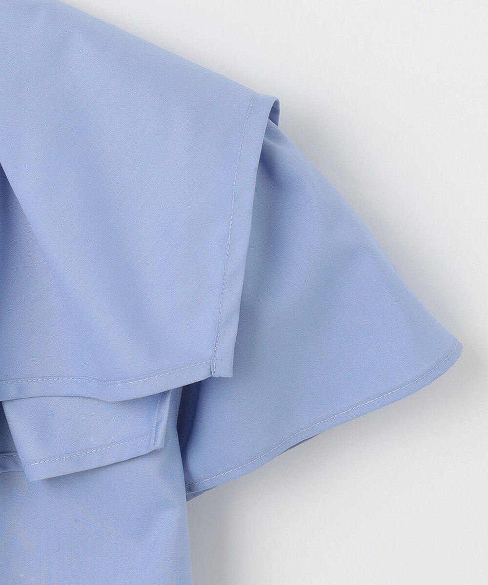 Feroux 【洗える】バイカラー ブラウス 