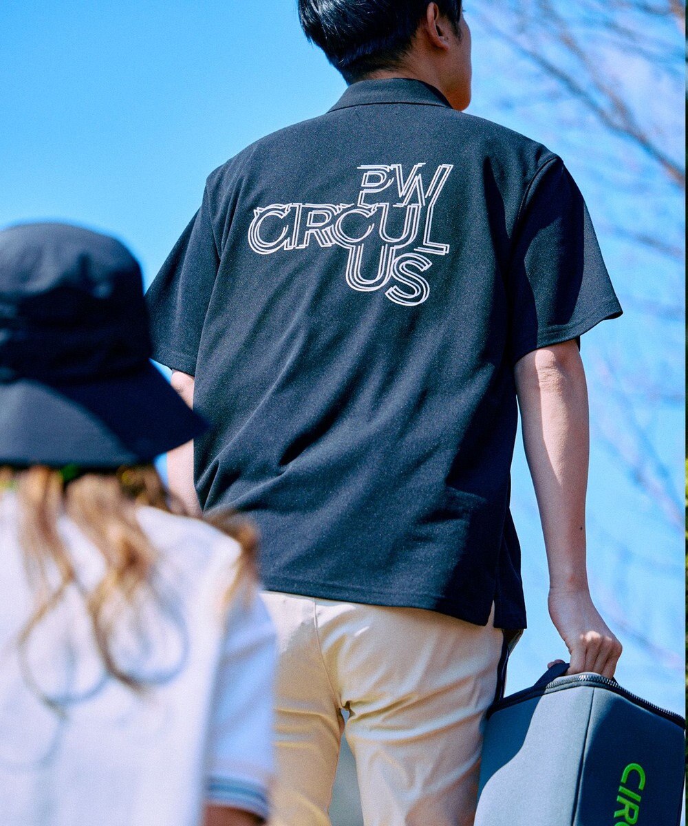 PW CIRCULUS 【UV遮蔽率90% UVカット / 速乾 / ストレッチ】【MEN】NEW ベーシックポロ ゴルフ 