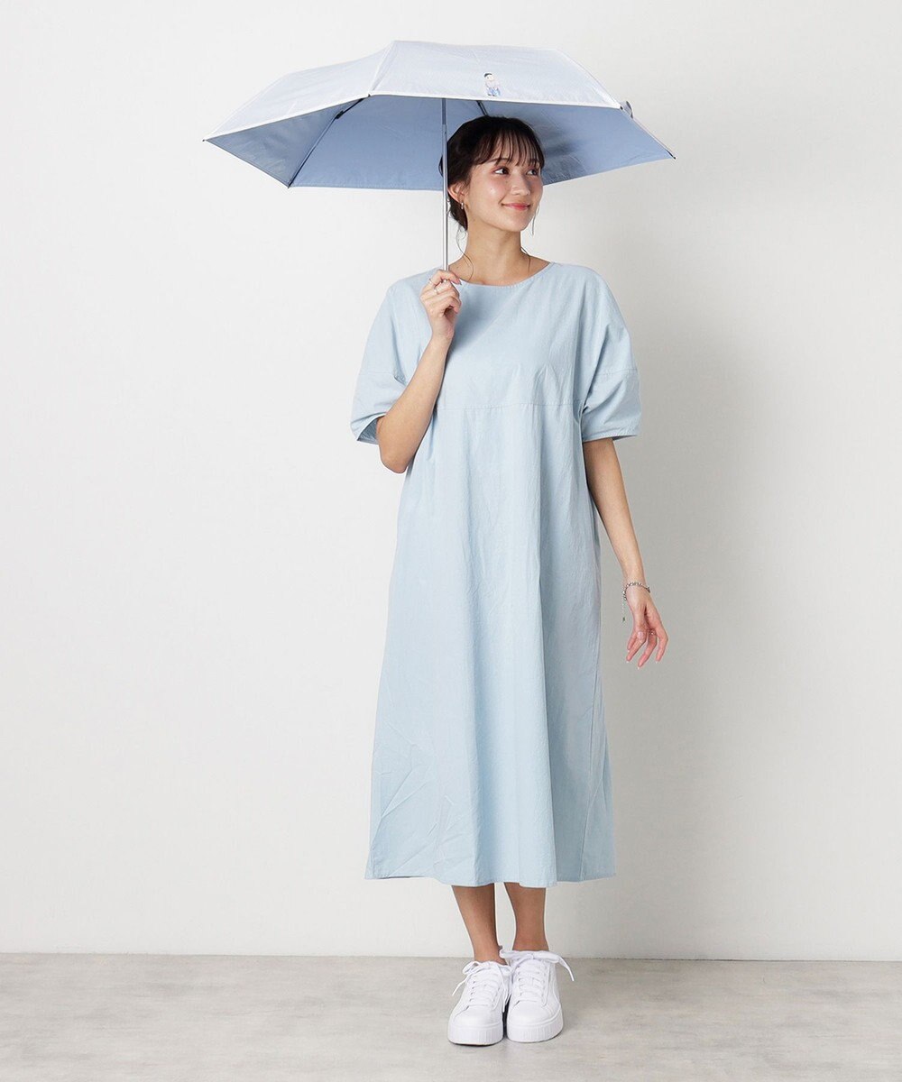 MOONBAT 【WEB限定】 POLO RALPH LAUREN（ポロ ラルフローレン） 晴雨兼用日傘 ワンポイントポロベア プリント 折りたたみ傘 ポーチタイプ 1級遮光/遮熱/遮光 