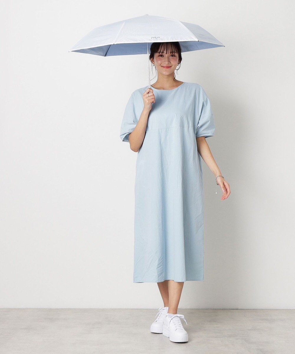 MOONBAT 【WEB限定】 POLO RALPH LAUREN（ポロ ラルフローレン） 晴雨兼用日傘 ワンポイントポロベア プリント 折りたたみ傘 ポーチタイプ 1級遮光/遮熱/遮光 