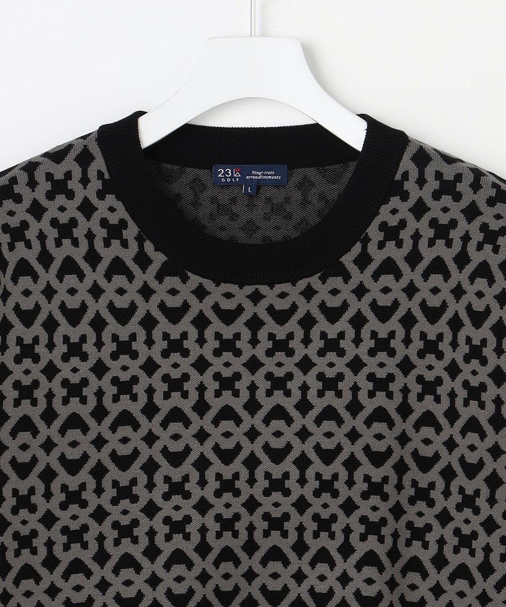 23区GOLF 【MEN】モノグラムジャガードニット 