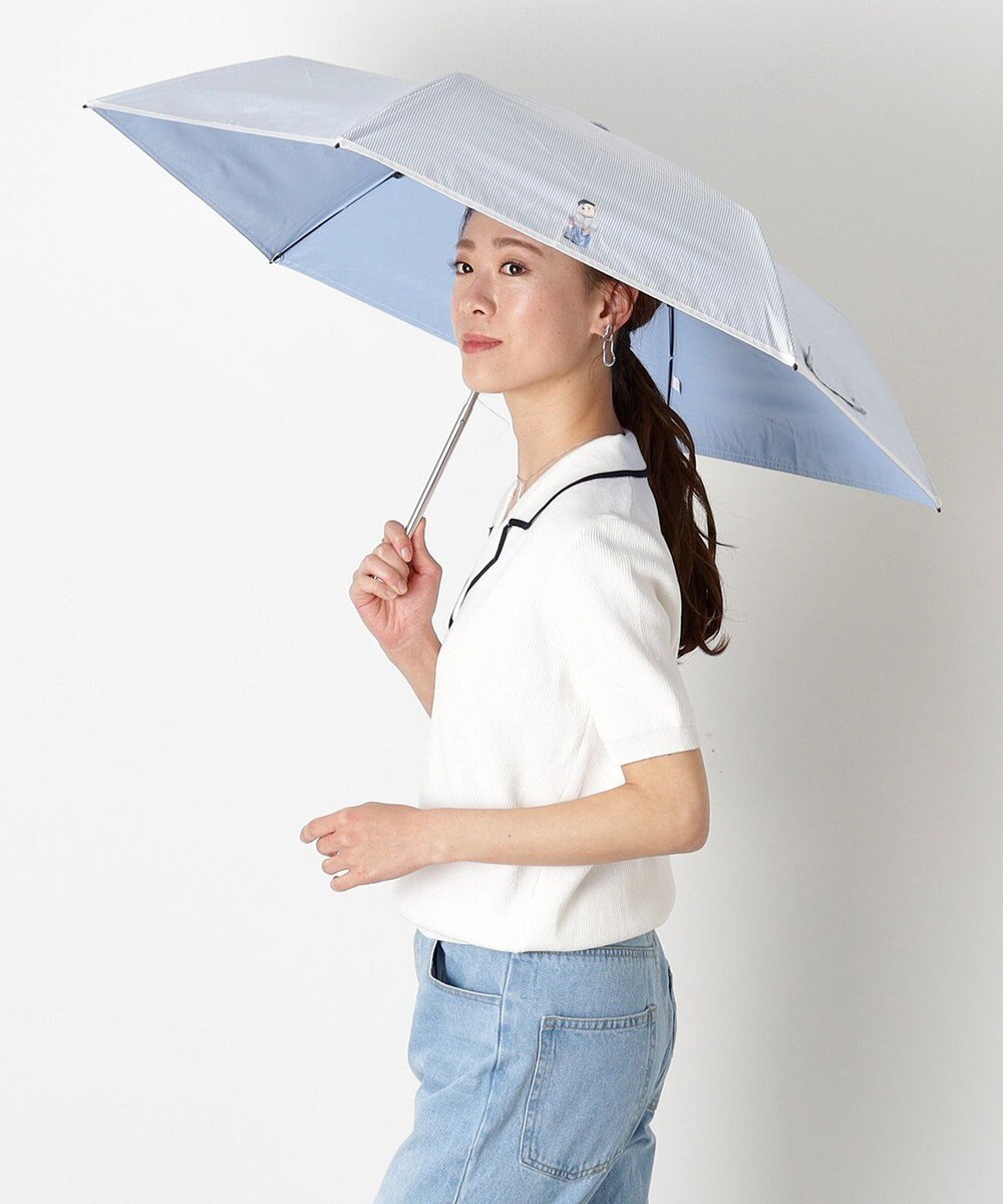 MOONBAT 【WEB限定】 POLO RALPH LAUREN（ポロ ラルフローレン） 晴雨兼用日傘 ワンポイントポロベア プリント 折りたたみ傘 ポーチタイプ 1級遮光/遮熱/遮光 